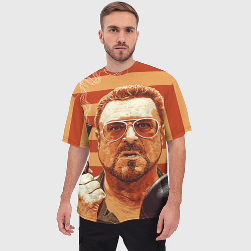 Мужская футболка оверсайз Walter Sobchak / 3D-принт – фото 3