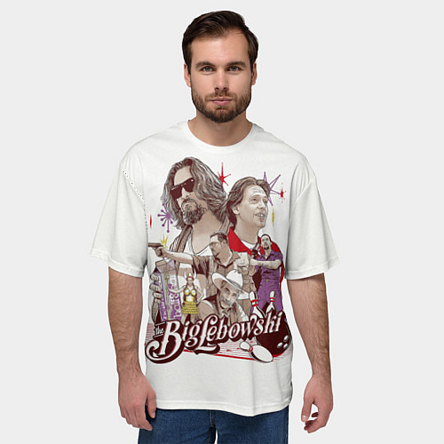 Мужская футболка оверсайз The Big Lebowski / 3D-принт – фото 3