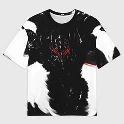 Футболка оверсайз мужская БЕРСЕРК чб, цвет: 3D-принт