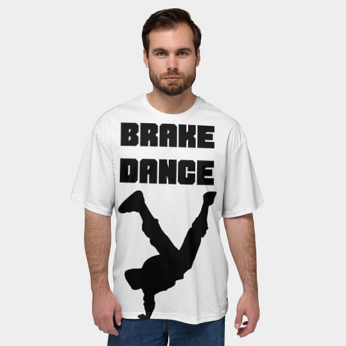 Мужская футболка оверсайз Brake Dance / 3D-принт – фото 3