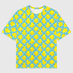 Мужская футболка оверсайз Уточка