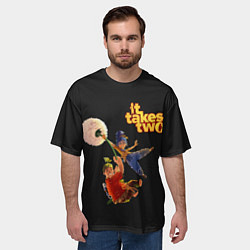 Футболка оверсайз мужская It Takes Two Dandelion, цвет: 3D-принт — фото 2