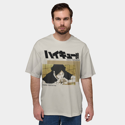 Мужская футболка оверсайз Ринтаро Суна Haikyuu!! / 3D-принт – фото 3