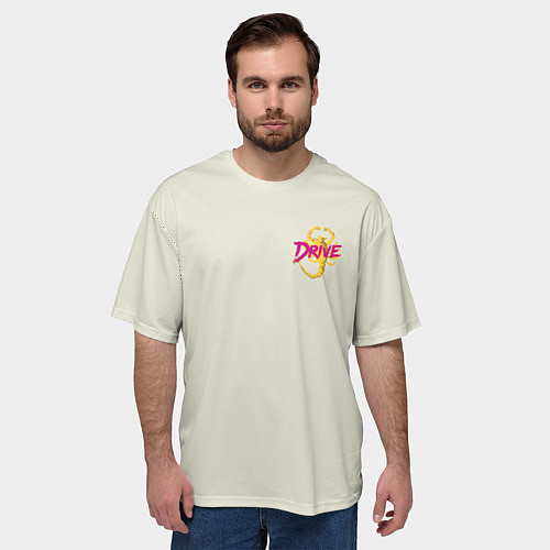 Мужская футболка оверсайз Drive - Скорпион Спина / 3D-принт – фото 3