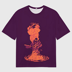 Мужская футболка оверсайз Pyro in fire