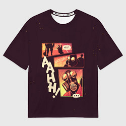 Мужская футболка оверсайз Пиро за работой