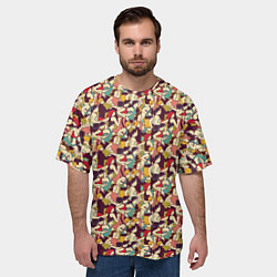 Футболка оверсайз мужская Марафон, цвет: 3D-принт — фото 2