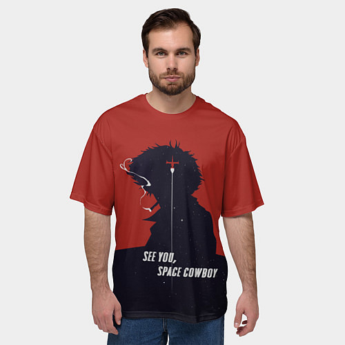 Мужская футболка оверсайз Cowboy Bebop - Spike / 3D-принт – фото 3