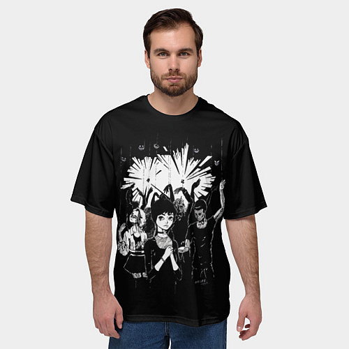 Мужская футболка оверсайз 00:01 / 3D-принт – фото 3