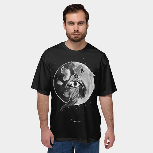 Мужская футболка оверсайз Eclipse / 3D-принт – фото 3