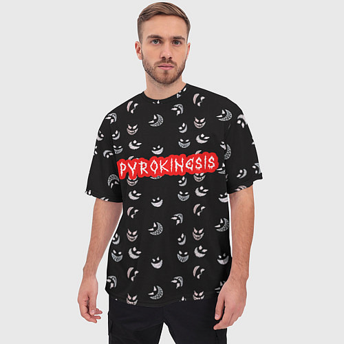 Мужская футболка оверсайз Bloody Pyrokinesis / 3D-принт – фото 3