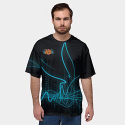 Футболка оверсайз мужская Bugs Bunny, цвет: 3D-принт — фото 2