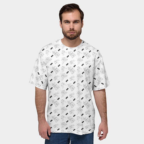 Мужская футболка оверсайз JUDO / 3D-принт – фото 3