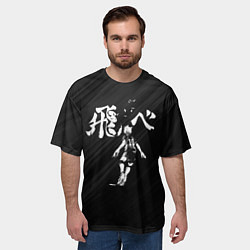 Футболка оверсайз мужская Fly high Шоё Хината Haikyuu!!, цвет: 3D-принт — фото 2