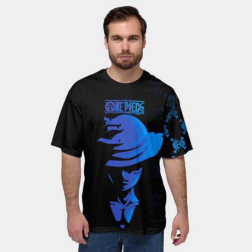 Мужская футболка оверсайз Манки Д Луффи One Piece / 3D-принт – фото 3