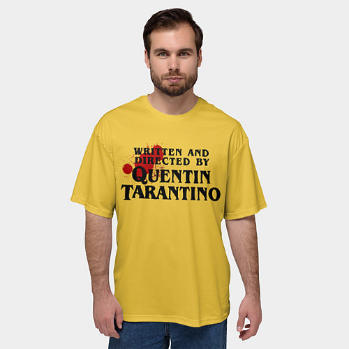 Мужская футболка оверсайз Quentin Tarantino / 3D-принт – фото 3