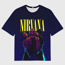 Футболка оверсайз мужская Nirvana Neon, цвет: 3D-принт