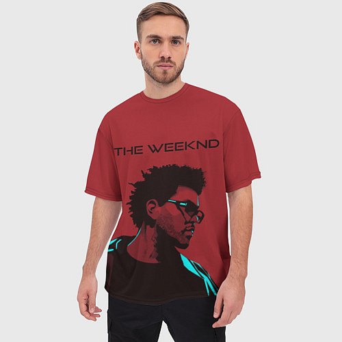 Мужская футболка оверсайз The weeknd / 3D-принт – фото 3