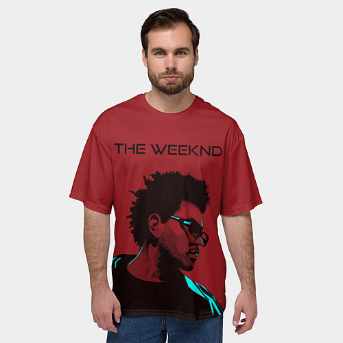 Мужская футболка оверсайз The weeknd / 3D-принт – фото 3
