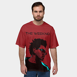 Футболка оверсайз мужская The weeknd, цвет: 3D-принт — фото 2