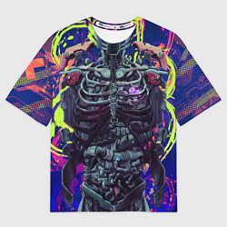 Футболка оверсайз мужская Cuber skelet, цвет: 3D-принт