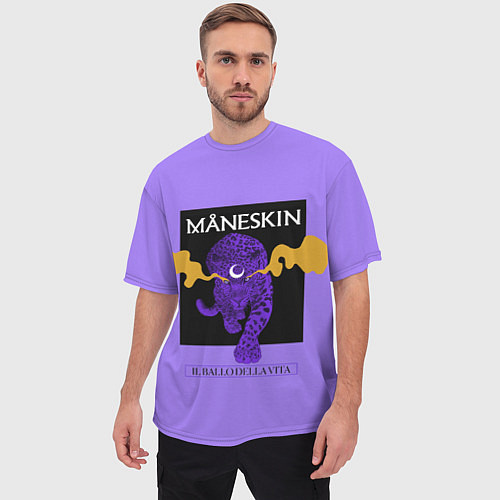 Мужская футболка оверсайз Maneskin / 3D-принт – фото 3