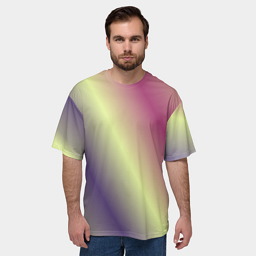 Мужская футболка оверсайз Настроение / 3D-принт – фото 3