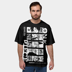 Футболка оверсайз мужская ONE PIECE Главные герои, цвет: 3D-принт — фото 2