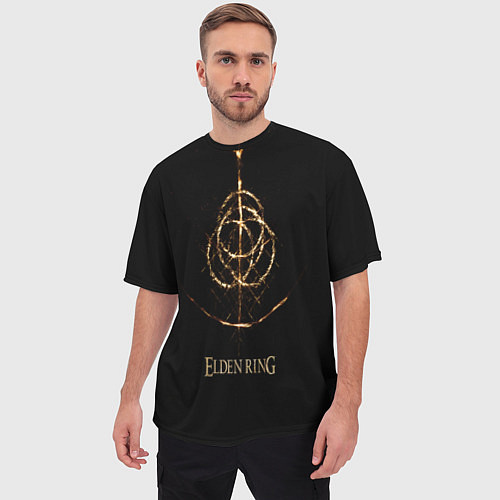 Мужская футболка оверсайз Elden Ring / 3D-принт – фото 3