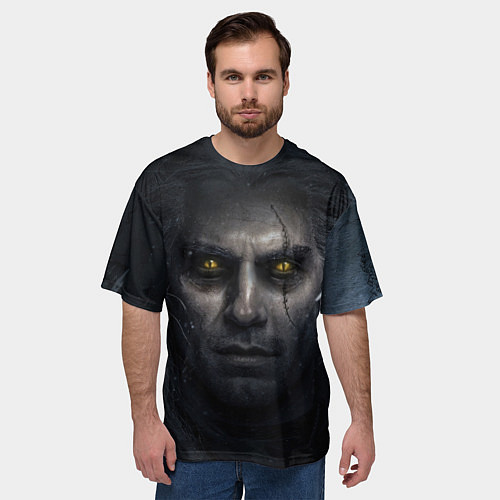 Мужская футболка оверсайз THE WITCHER ГЕРАЛЬТ GERALT / 3D-принт – фото 3