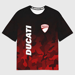 Мужская футболка оверсайз DUCATI ДУКАТИ КАМУФЛЯЖ