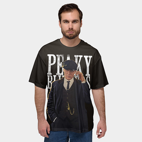 Мужская футболка оверсайз Томас Шелби лидер ОК / 3D-принт – фото 3