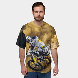 Футболка оверсайз мужская HUSQVARNA ХУСКВАРНА SPORT, цвет: 3D-принт — фото 2