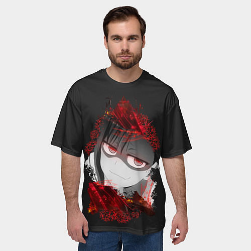 Мужская футболка оверсайз Bad Girl Nagatoro / 3D-принт – фото 3