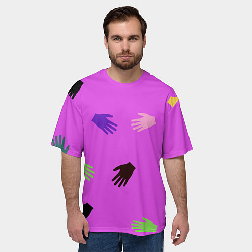 Мужская футболка оверсайз Всё в твоих руках / 3D-принт – фото 3