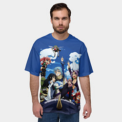 Футболка оверсайз мужская Мое перерождение в слизь, цвет: 3D-принт — фото 2