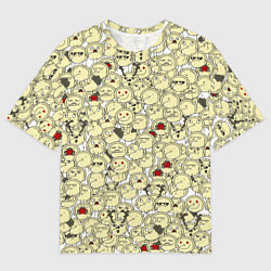 Футболка оверсайз мужская Пельмени, цвет: 3D-принт