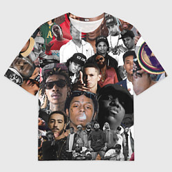 Мужская футболка оверсайз Короли Рэпа KING RAP