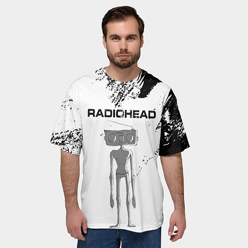 Мужская футболка оверсайз Radiohead Радиохед Z / 3D-принт – фото 3