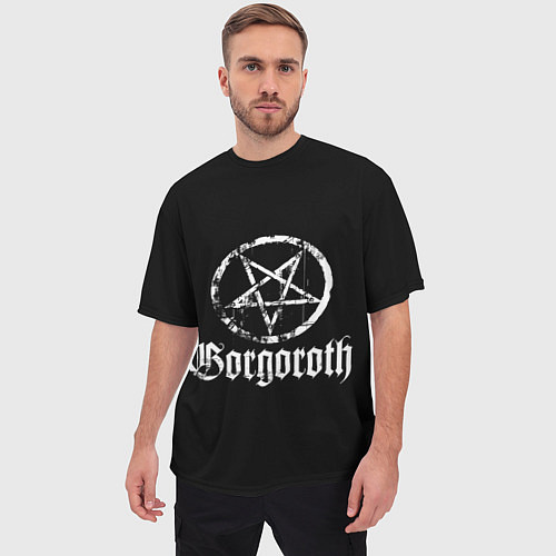 Мужская футболка оверсайз Gorgoroth / 3D-принт – фото 3