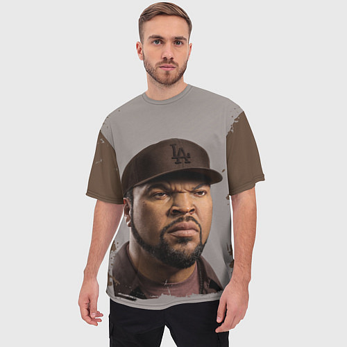 Мужская футболка оверсайз Ice Cube Айс Куб Z / 3D-принт – фото 3