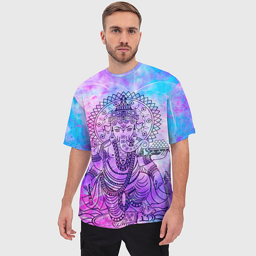 Мужская футболка оверсайз Буддизм / 3D-принт – фото 3