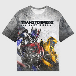 Футболка оверсайз мужская Оптимус и Бамблби, цвет: 3D-принт