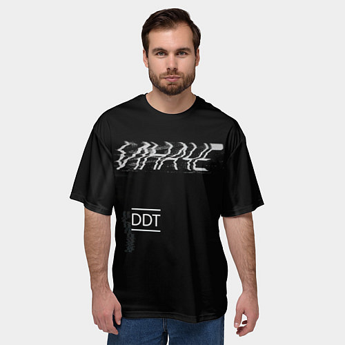 Мужская футболка оверсайз ИНАЧЕ DDT / 3D-принт – фото 3