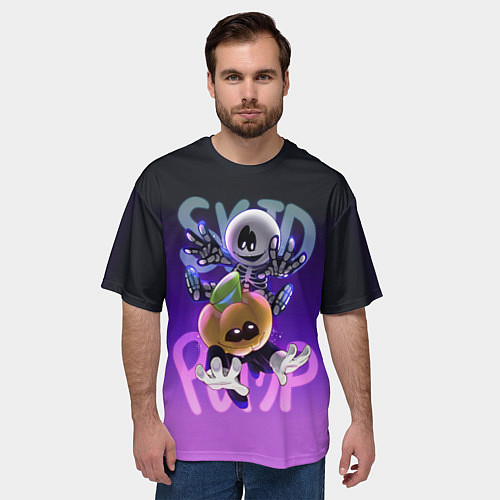 Мужская футболка оверсайз FNF SKID AND PUMP / 3D-принт – фото 3
