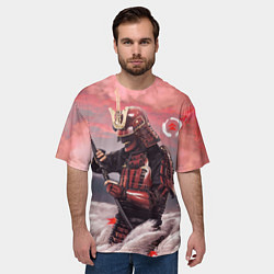 Футболка оверсайз мужская Ghost of Tsushim Призрак Цусимы Z, цвет: 3D-принт — фото 2