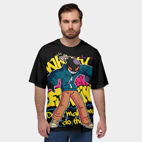 Мужская футболка оверсайз Whitty, Friday Night Funkin / 3D-принт – фото 3