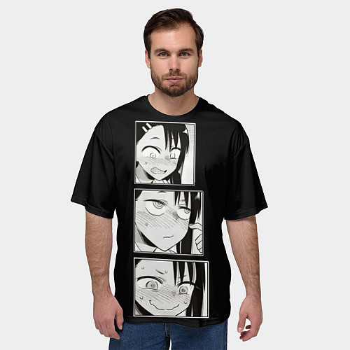 Мужская футболка оверсайз Нагаторо Nagatoro / 3D-принт – фото 3