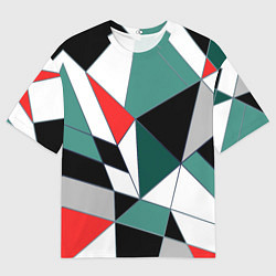 Футболка оверсайз мужская Абстрактный геометрический, цвет: 3D-принт