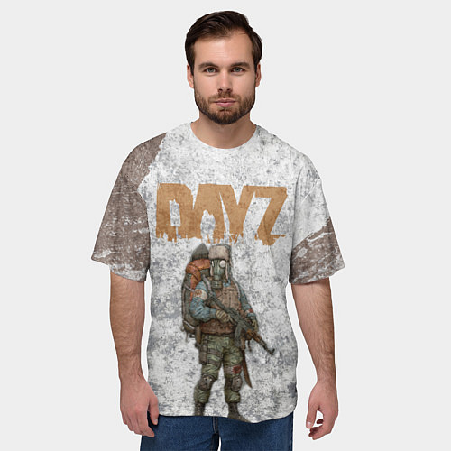 Мужская футболка оверсайз DAYZ ДЕЙЗИ Z / 3D-принт – фото 3